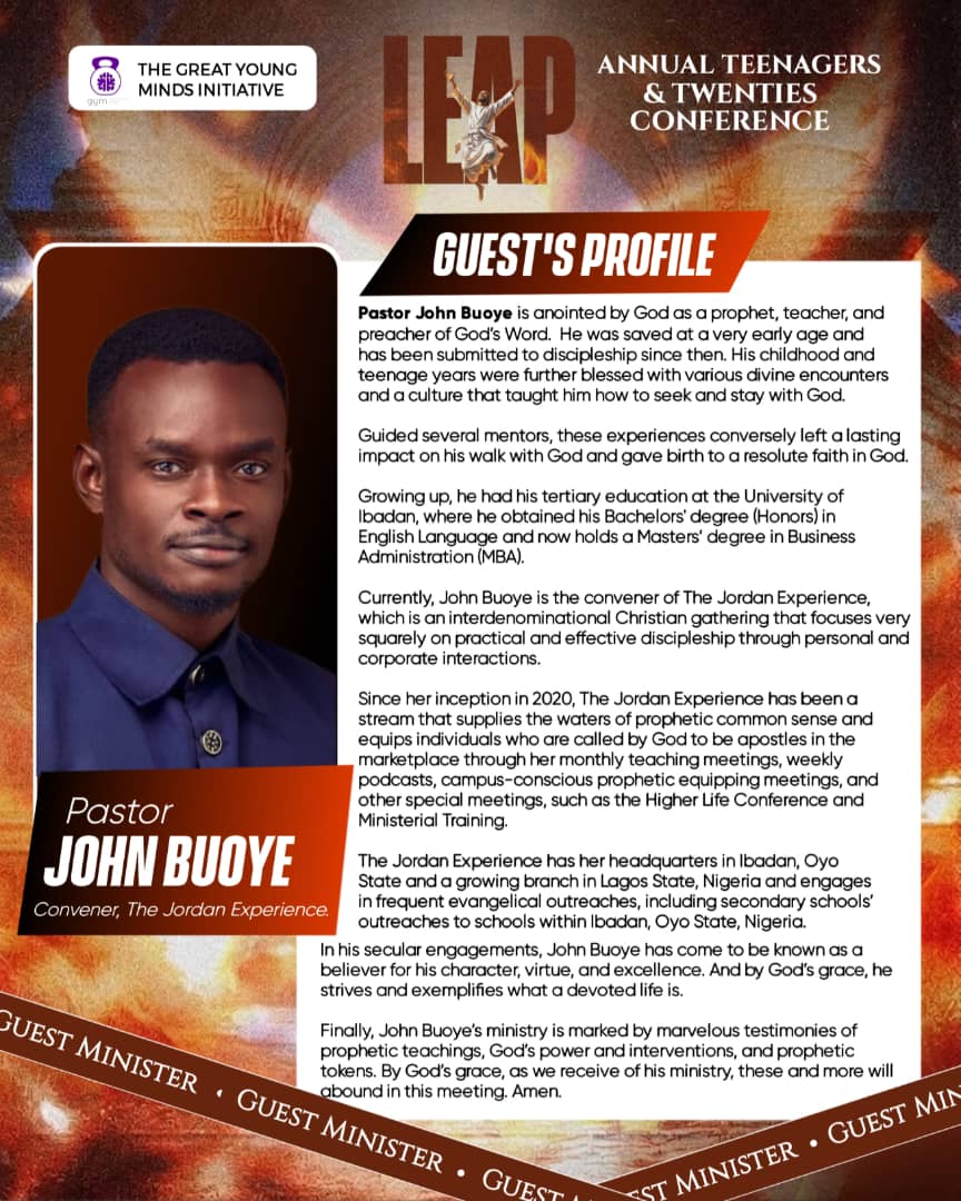 Pastor John Buoye